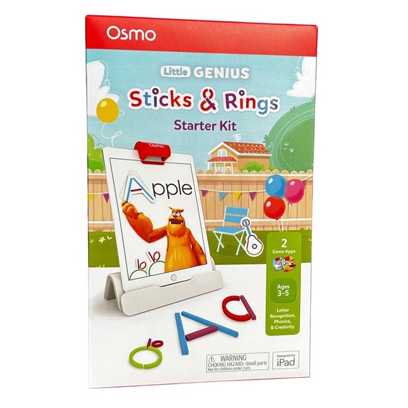 Little Genius Sticks & Rings Starter Kit - Red, Blue, Green - Picture 1 of 6